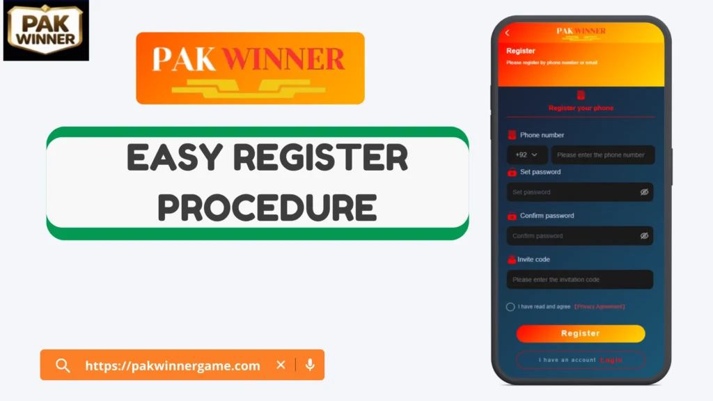 Pakwinner register procedure
