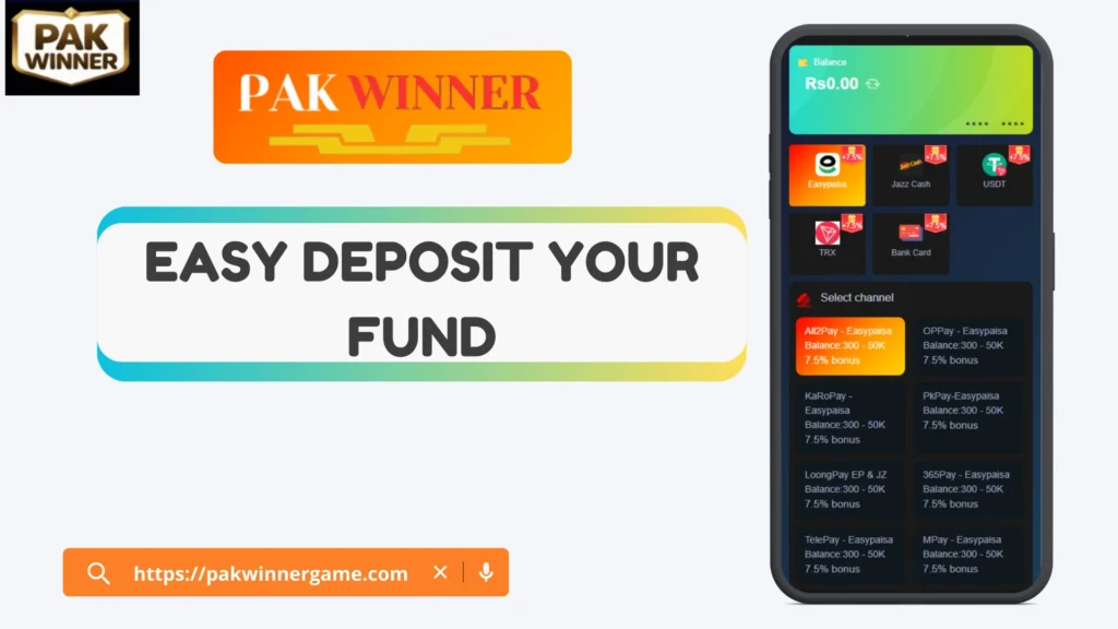 Pakwinner deposit bonus